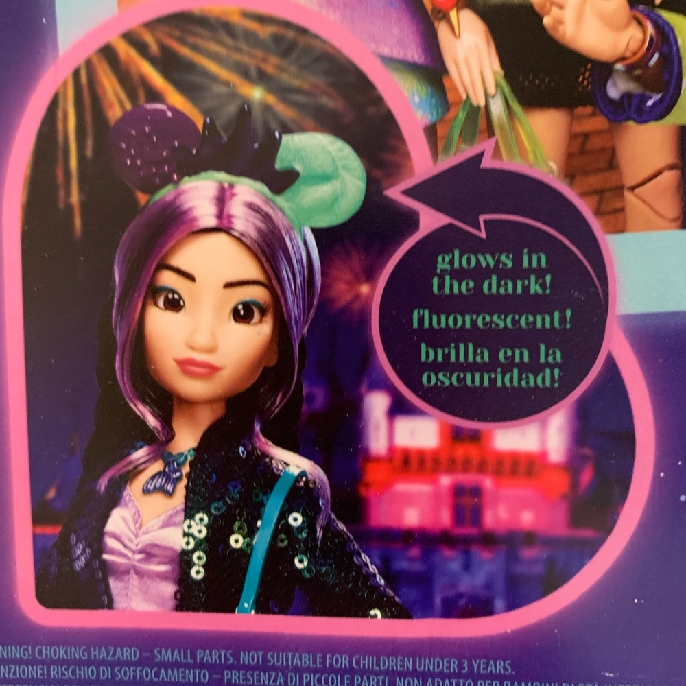 Disney Ariel Doll in Purple and Black Ensemble - Picture 6 of 14